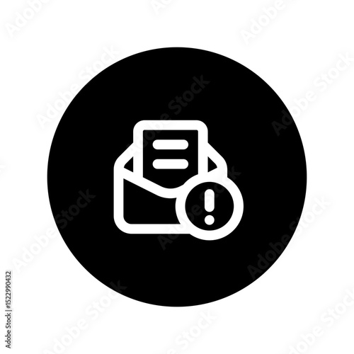 spam protection circular line icon