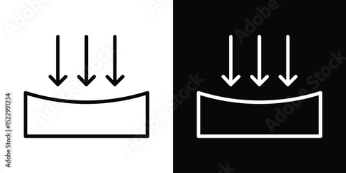 Compress icon Graphic vector set for ui design