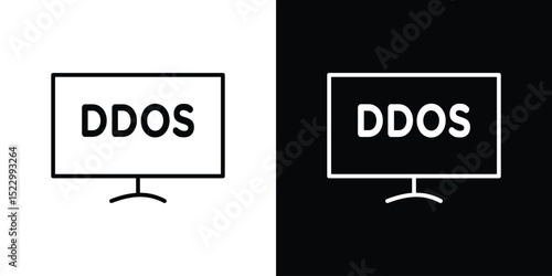 Ddos icon Graphic vector set for ui design