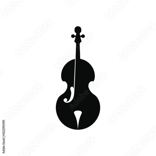 violin on white background