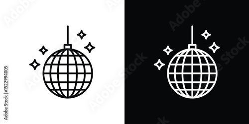 Disco ball icon Graphic vector set for ui design