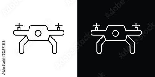 Drone icon Graphic vector set for ui design