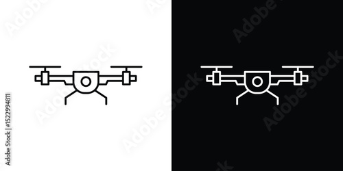 Drone icon Graphic vector set for ui design