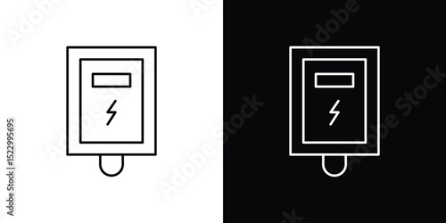 Electrical soap box icon Graphic vector set for ui design