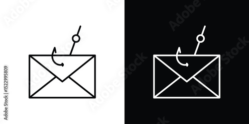 Email phishing icon Graphic vector set for ui design