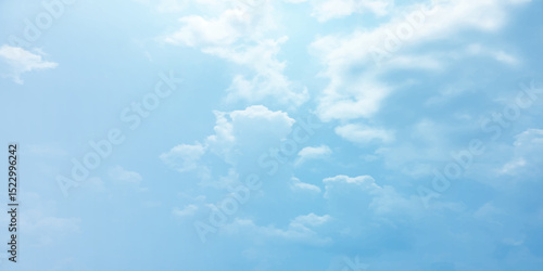 sunny sky blue light watercolor background. Aquarelle painting brush effect card paper textured canvas cloudy smoke space for text, entertaining card, template. aquamarine color graphics illustration