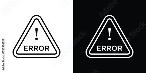 Error icon Graphic vector set for ui design