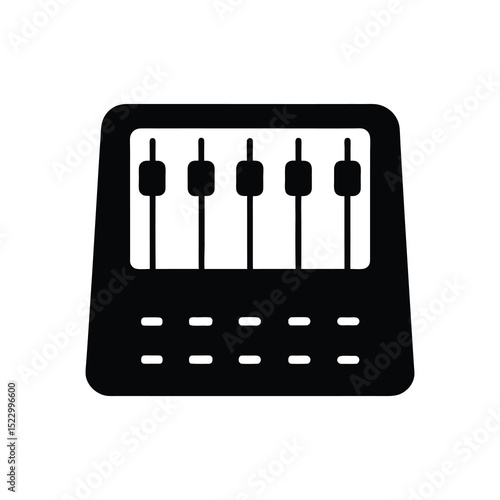 abacus icon isolated on white