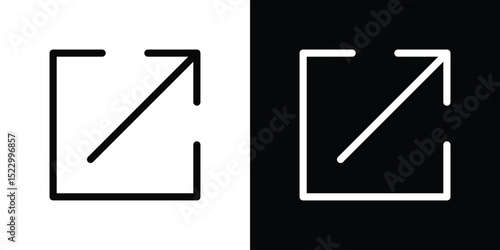 External link icon Graphic vector set for ui design