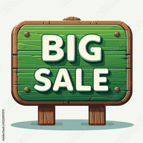 BIG SALE sign on board