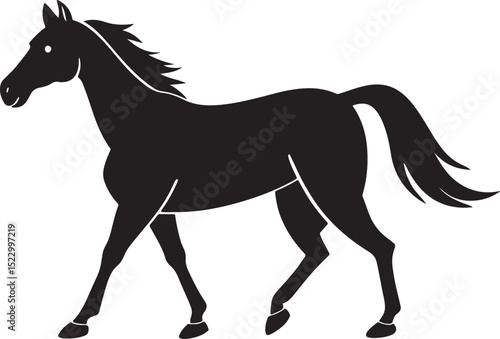 horse black silhouette,horse black vector
