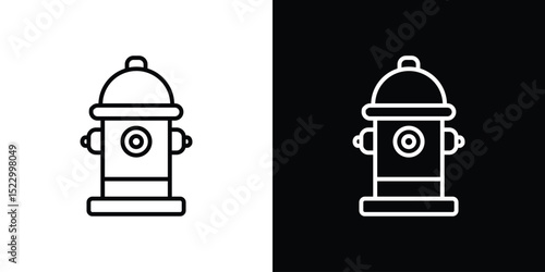 Fire hydrant icon Graphic vector set for ui design