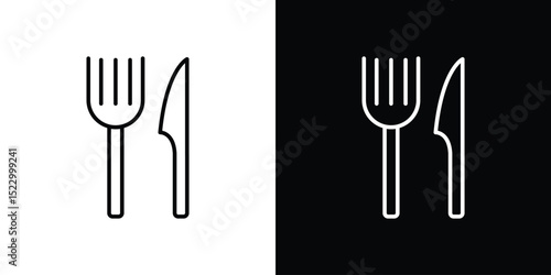 Fork and Knife icon Graphic vector set for ui design