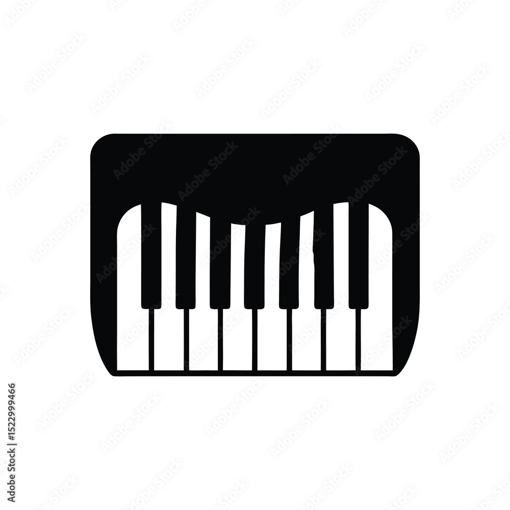 piano keys isolated on white piano keys isolated on white