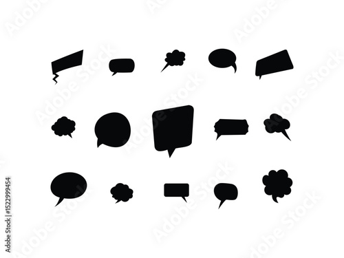 set of speech bubbles vector