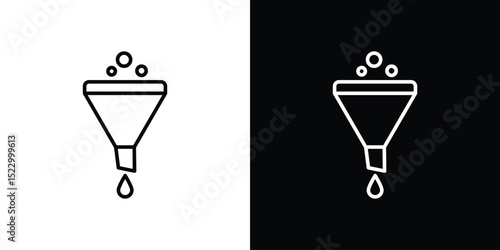 Funnel icon Graphic vector set for ui design
