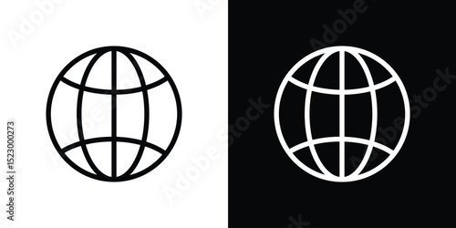 Globe icon Graphic vector set for ui design