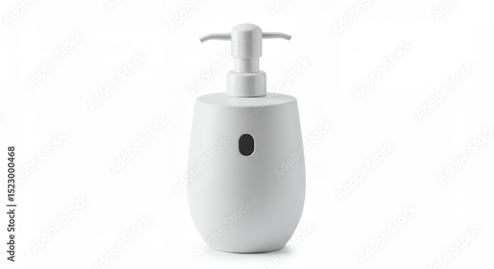 Obraz premium White plastic dispenser bottle