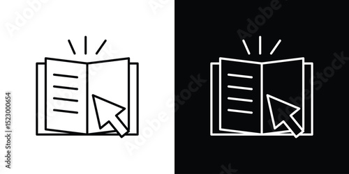 Guide icon Graphic vector set for ui design