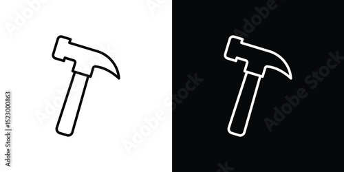Hammer icon Graphic vector set for ui design