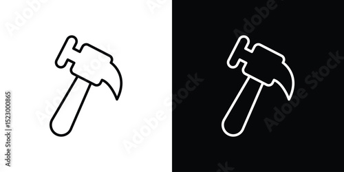 Hammer icon Graphic vector set for ui design