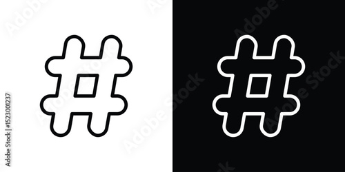 Hashtag icon Graphic vector set for ui design