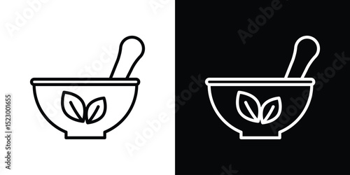 Herbal medicine icon Graphic vector set for ui design