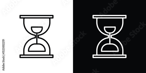 Hourglass icon Graphic vector set for ui design