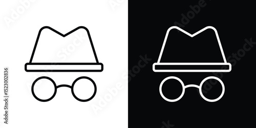 Incognito icon Graphic vector set for ui design