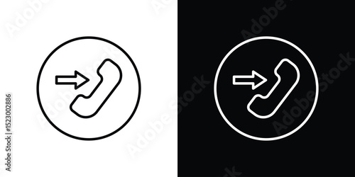Incoming Call icon Graphic vector set for ui design
