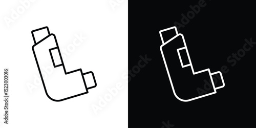 Inhaler icon Graphic vector set for ui design