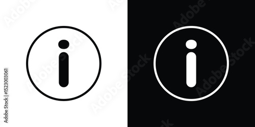 Info icon Graphic vector set for ui design