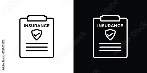 Insurance policy icon Graphic vector set for ui design