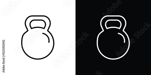 Kettlebell icon Graphic vector set for ui design
