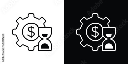 Long term investment icon Graphic vector set for ui design