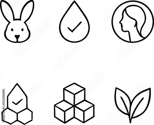 "Beauty Product Quality Icons"
