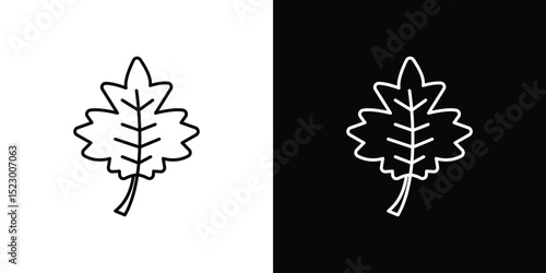 Maple leaf icon Graphic vector set for ui design