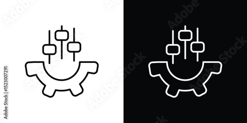 Mass customization icon Graphic vector set for ui design