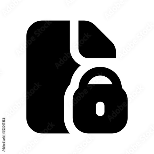 data encryption glyph icon