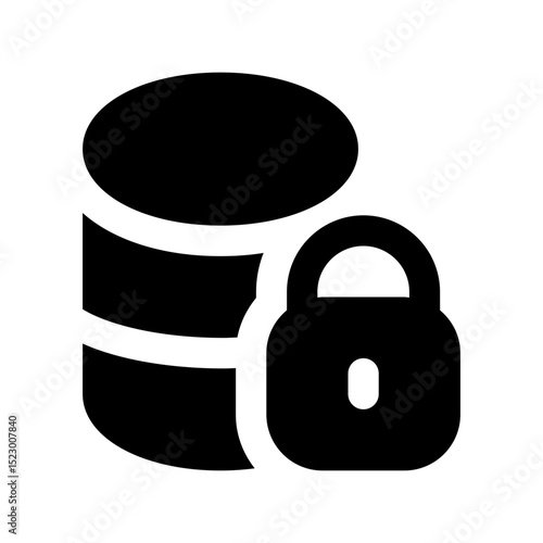 data encryption glyph icon