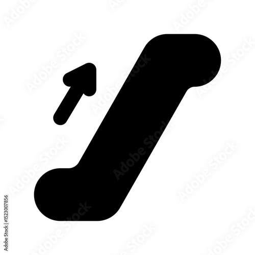 escalator glyph icon