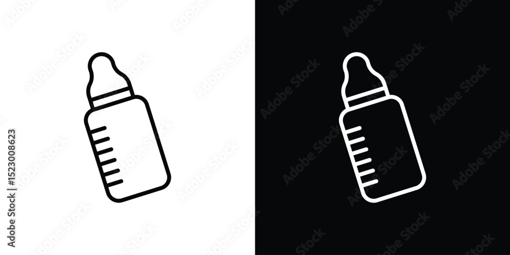 Milk bottle icon Graphic vector set for ui design Milk bottle icon Graphic vector set for ui design