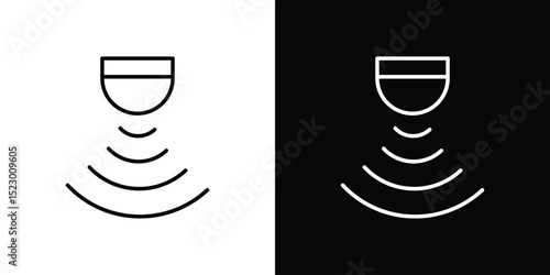 Motion sensor icon Graphic vector set for ui design