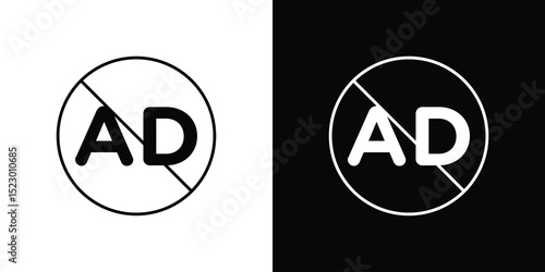No audio description icon Graphic vector set for ui design