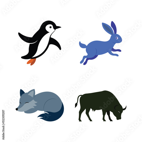 Cute Animal Vector Pack for Design Projects