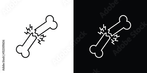 Osteoporosis icon Graphic vector set for ui design