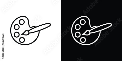 Paint icon Graphic vector set for ui design