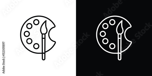 Palette icon Graphic vector set for ui design