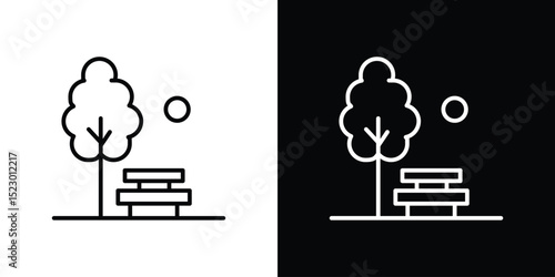 park icon Graphic vector set for ui design