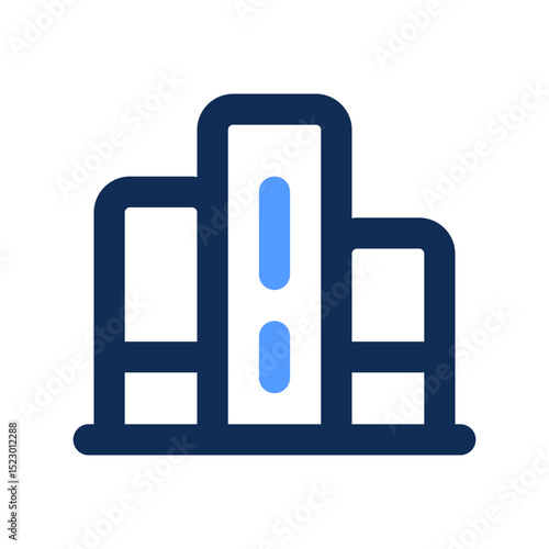bookstore outline color icon